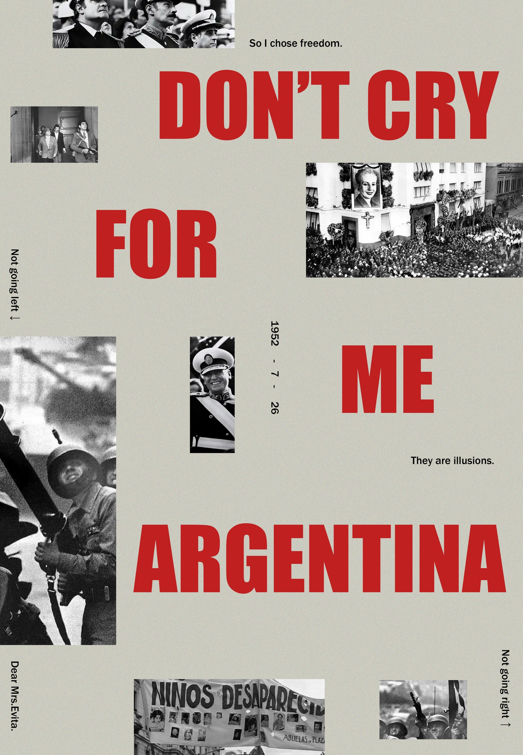 DON’T CRY FOR ME ARGENTINA 编辑版式设计